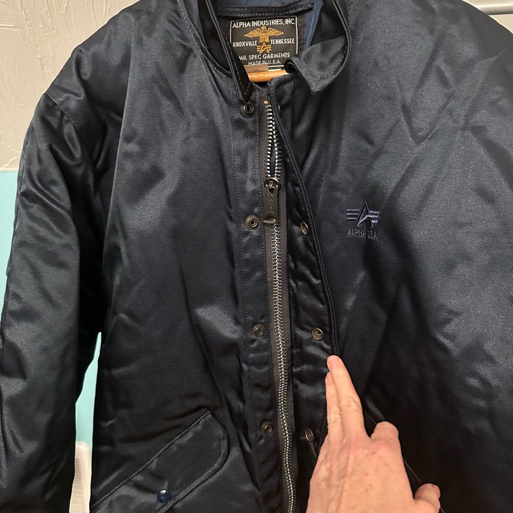 Alpha industries Blue Navy jacket - Picture 3 of 6